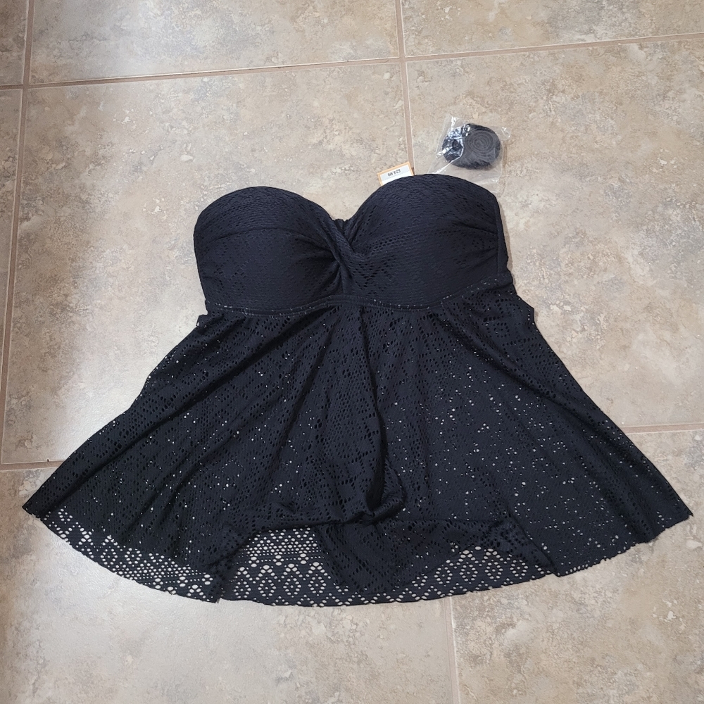 Target Black Lace One-Piece Swimdress